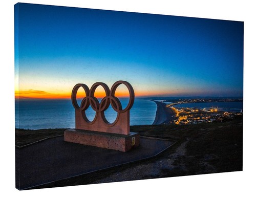 Olympic rings portland night - rings,