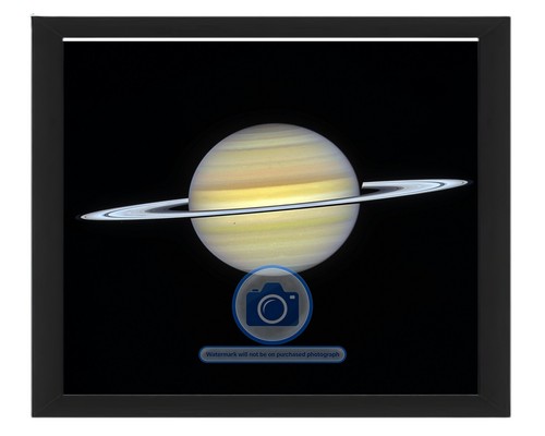 Saturn with rings - rings, moons