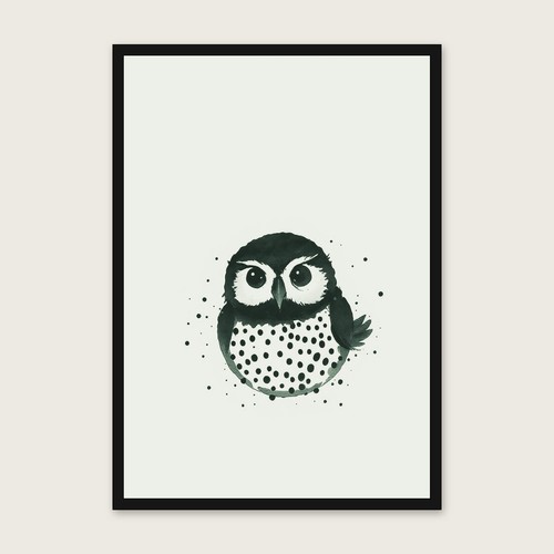 Ring ouzel wall art - print,