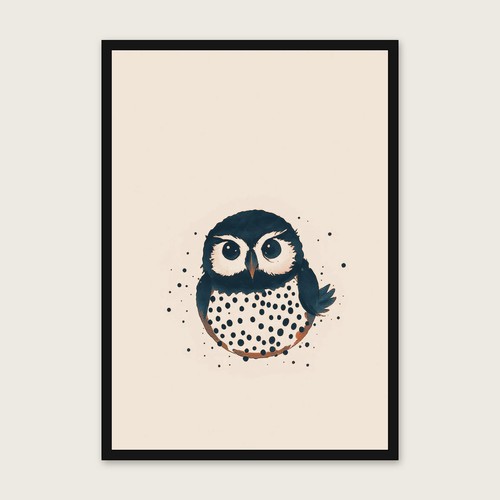Ring ouzel wall art print - ouzel,